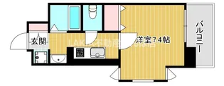 ジュネーゼグラン難波ミラージュ【5階】の間取り