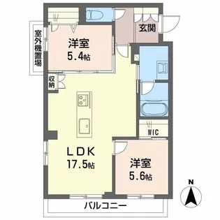 フォンス水前寺公園【3階】の間取り