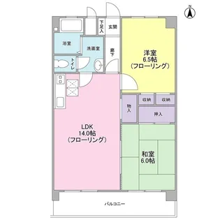 東久マンション【2階】の間取り