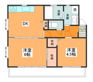 ファミーユコート【1階】の間取り