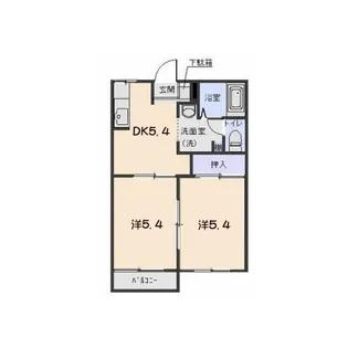 ディアスT&Y A【2階】の間取り