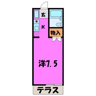フォーシーズン新中野(邑楽郡邑楽町大字新中野)【1階】の間取り