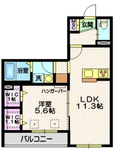 リベルダージ【2階】の間取り