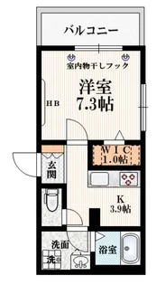 Cocoon Nishihara【1階】の間取り