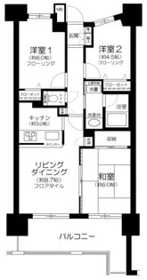 ライオンズプラザ亀有【12階】の間取り