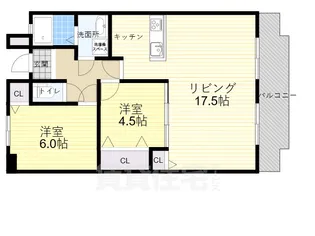 壱番館【4階】の間取り