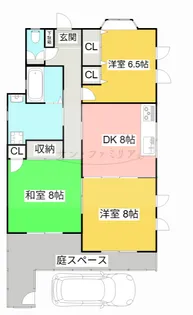 ハイムジロー【1階】の間取り