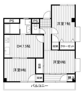 イーグル【2階】の間取り