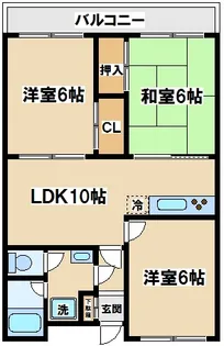 サンパラッツオ壱番館【3階】の間取り