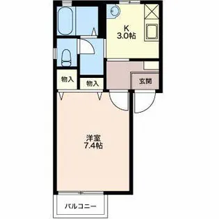 ディアス関分【2階】の間取り