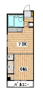 クレセント・ビル【2階】の間取り