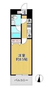 SHOKEN Residence横浜WEST【3階】の間取り
