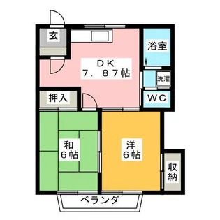 シエントリー胡摩田【2階】の間取り