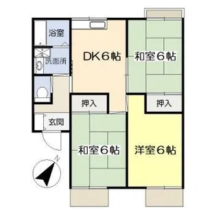 サニーハイツ【1階】の間取り