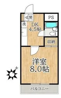 パレドゥ・ユー【1階】の間取り