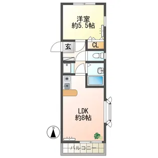 クレストヒルズ久が原駅前【1階】の間取り