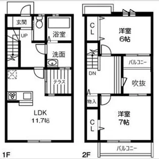 Maison Legame Aの間取り
