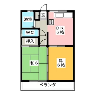 ハイツ山本A棟【1階】の間取り