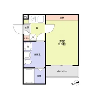 Kei-ei Residence稲毛【1階】の間取り