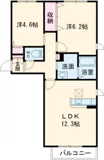 セントリビエ【2階】の間取り