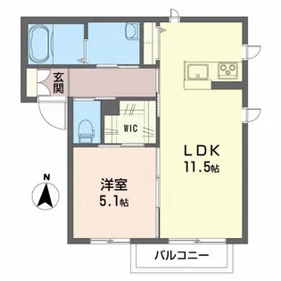 シャーメゾン セレーノジュン【2階】の間取り