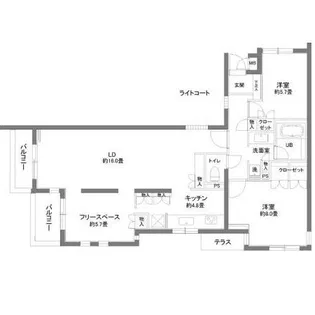 カスタリア北沢【4階】の間取り