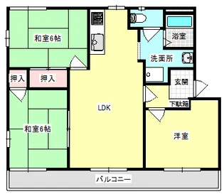 パストラルNK B棟【2階】の間取り