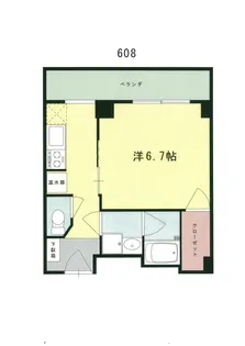 リセスホナミ【6階】の間取り