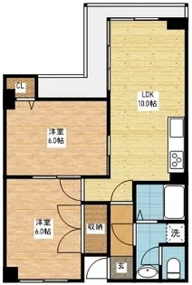 エリートマンション【6階】の間取り