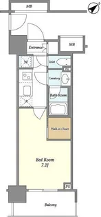 ルジェンテ新中野STATON ONE【10階】の間取り