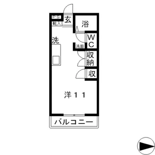 アサヒコーポ【2階】の間取り