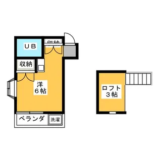 メゾンウスイ調布【2階】の間取り