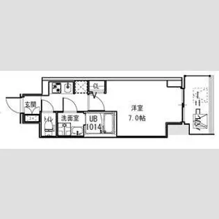 S-RESIDENCE福島Alovita【7階】の間取り