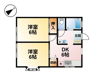 千葉県茂原市押日【アパート】の間取り