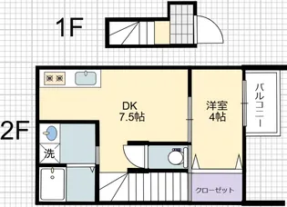 プレイス・エム【2階】の間取り