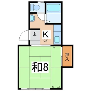 コーポ花沢【1階】の間取り
