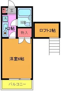 ハイツ向台【2階】の間取り