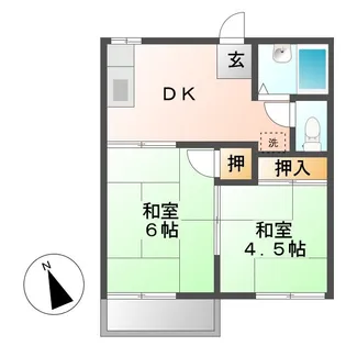 コーポラスワタナベ【2階】の間取り