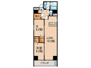 Taiwa Arun Yodoyabashi【9階】の間取り