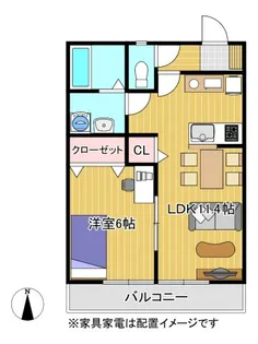 ファーデンベルク大木町【1階】の間取り