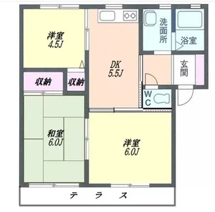 ディアス幸手【1階】の間取り