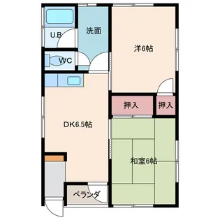 板野愛日ハイツ【1階】の間取り