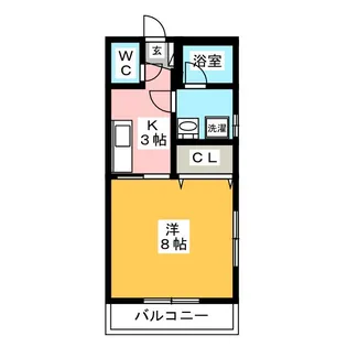 グランドールみしま【2階】の間取り