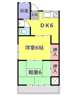 東京都青梅市大門3【アパート】の間取り