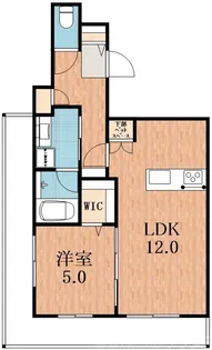オークメゾン加美【2階】の間取り