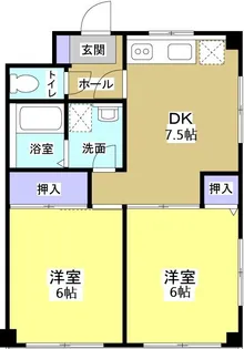 グランドールIII【1階】の間取り