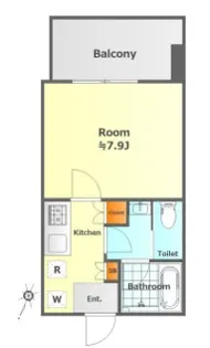 1Kの間取り画像