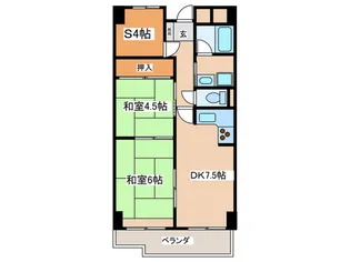 ソシエ弐番館【4階】の間取り