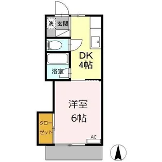 シュロス A【1階】の間取り