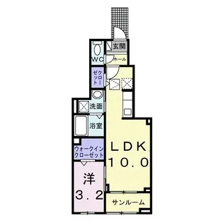 ヒカルサ豊橋牟呂水神【1階】の間取り